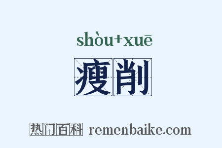 瘦削是什么意思的图片